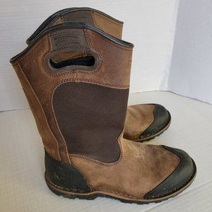 WORX by Red Wing Brown Mens Pull On Boots Slip Oil Resistant 11 Inch 5715 10 43